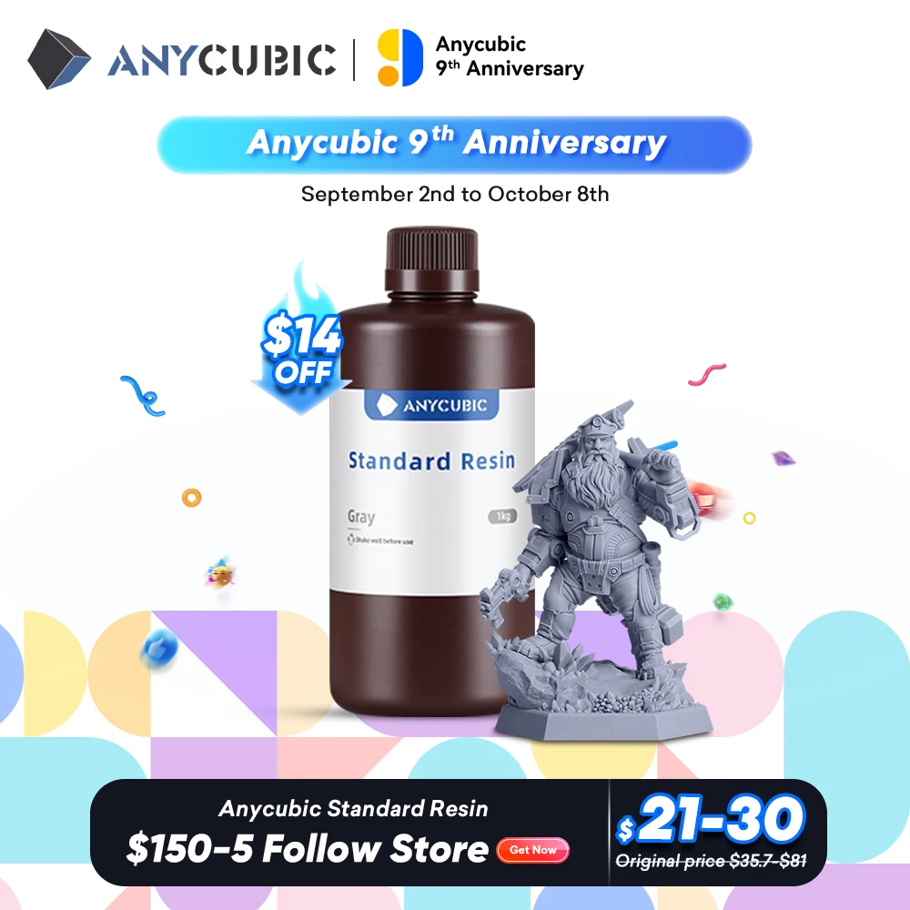 ANYCUBIC-405nm UV 레진 광자 3D 프린터 용