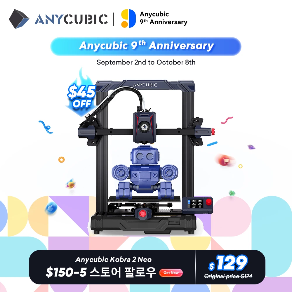 ANYCUBIC Kobra 2 Neo Mini FDM 3D 프린터