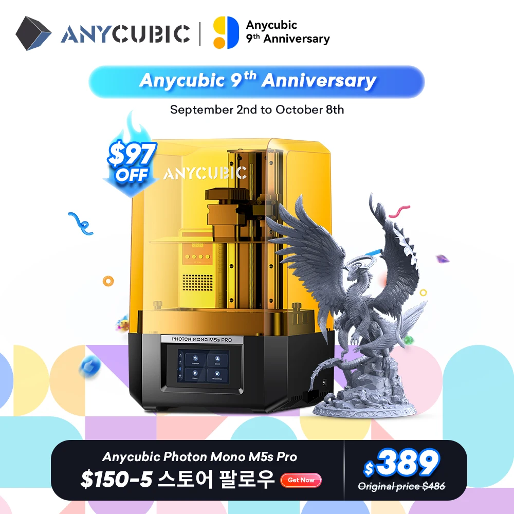 ANYCUBIC Photon Mono M5s Pro 14K 모노 MSLA 3D 프린터