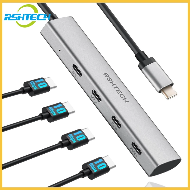 RSHTECH 맥북 노트북용 USB C 허브