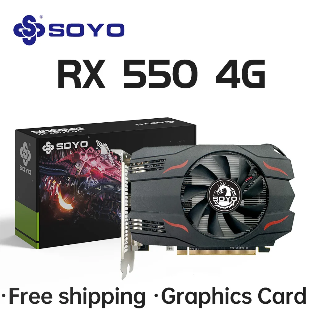 SOYO AMD Radeon RX550 데스크탑 PC 게임용